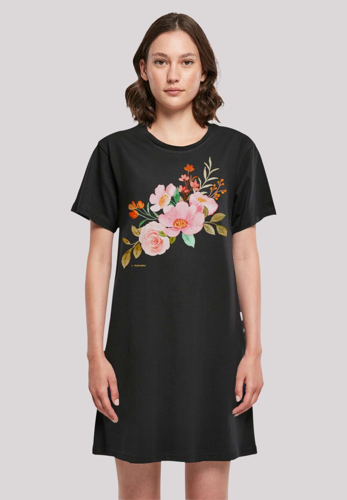 Платье-рубашка »Blumenmuster Damen T-Shirt Kleid«