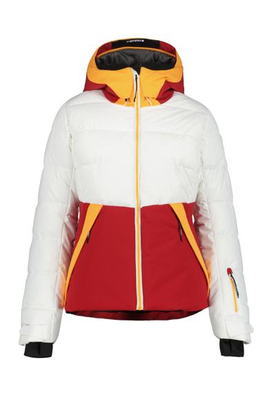 Лыжная куртка, с капюшоном, на молнии.