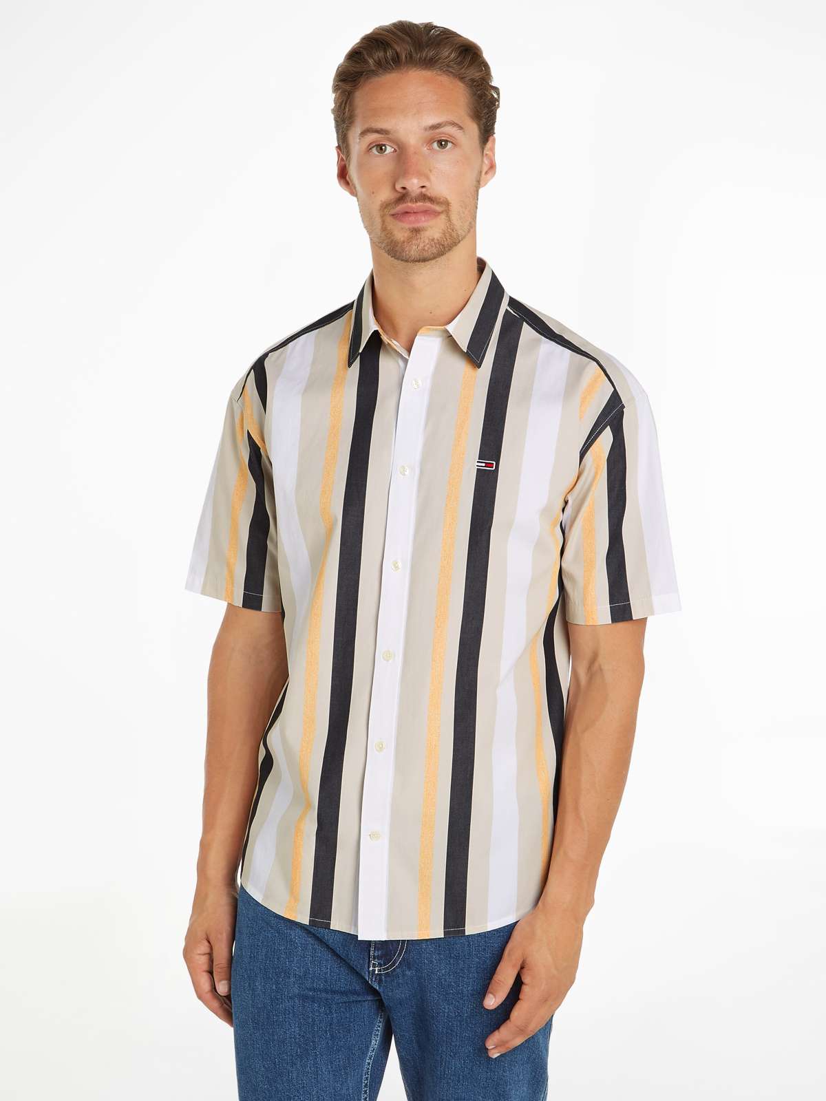 Рубашка с коротким рукавом и разноцветными полосками TJM RLX STRIPES SHIRT