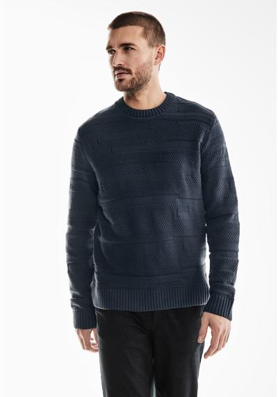 Вязаный свитер со структурой