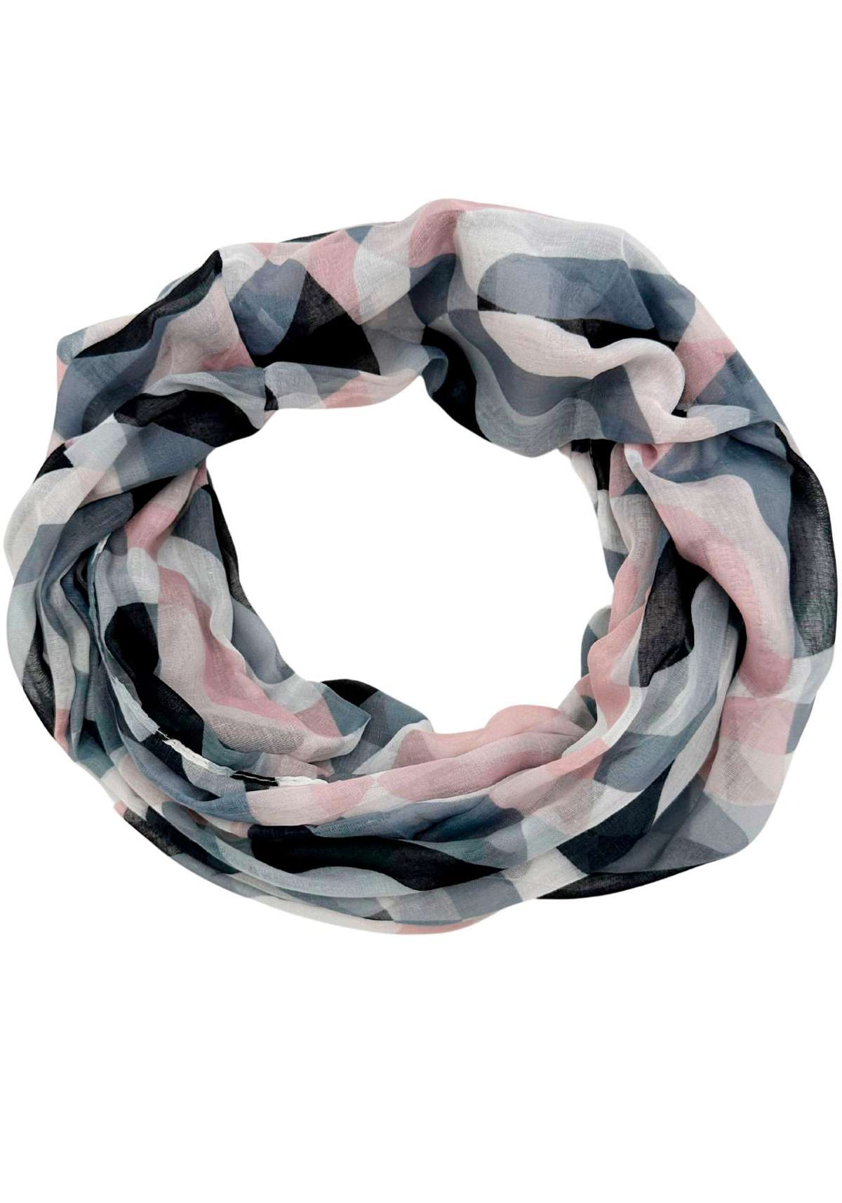 Модный шарф с волнистым узором
