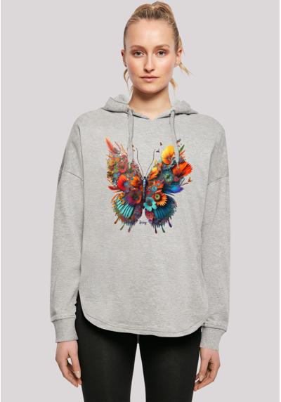 Толстовка с капюшоном »Schmetterling Blumen Oversize Hoodie«