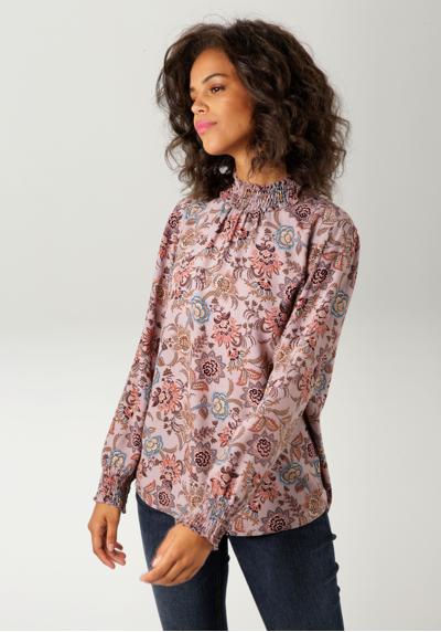 Блуза-слип с оригинальным цветочным принтом – каждое изделие уникально – НОВАЯ КОЛЛЕКЦИЯ