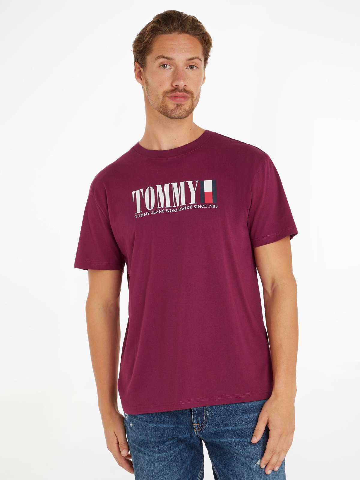 Футболка с логотипом TJM REG TOMMY DNA FLAG TEE EXT