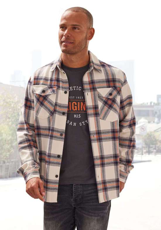 кремовый-в клетку