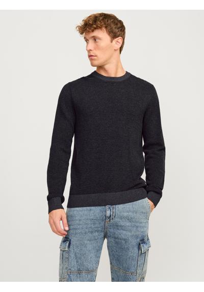 Свитер с круглым вырезом в вязаном виде JJEGLOBE KNIT CREW NECK NOOS