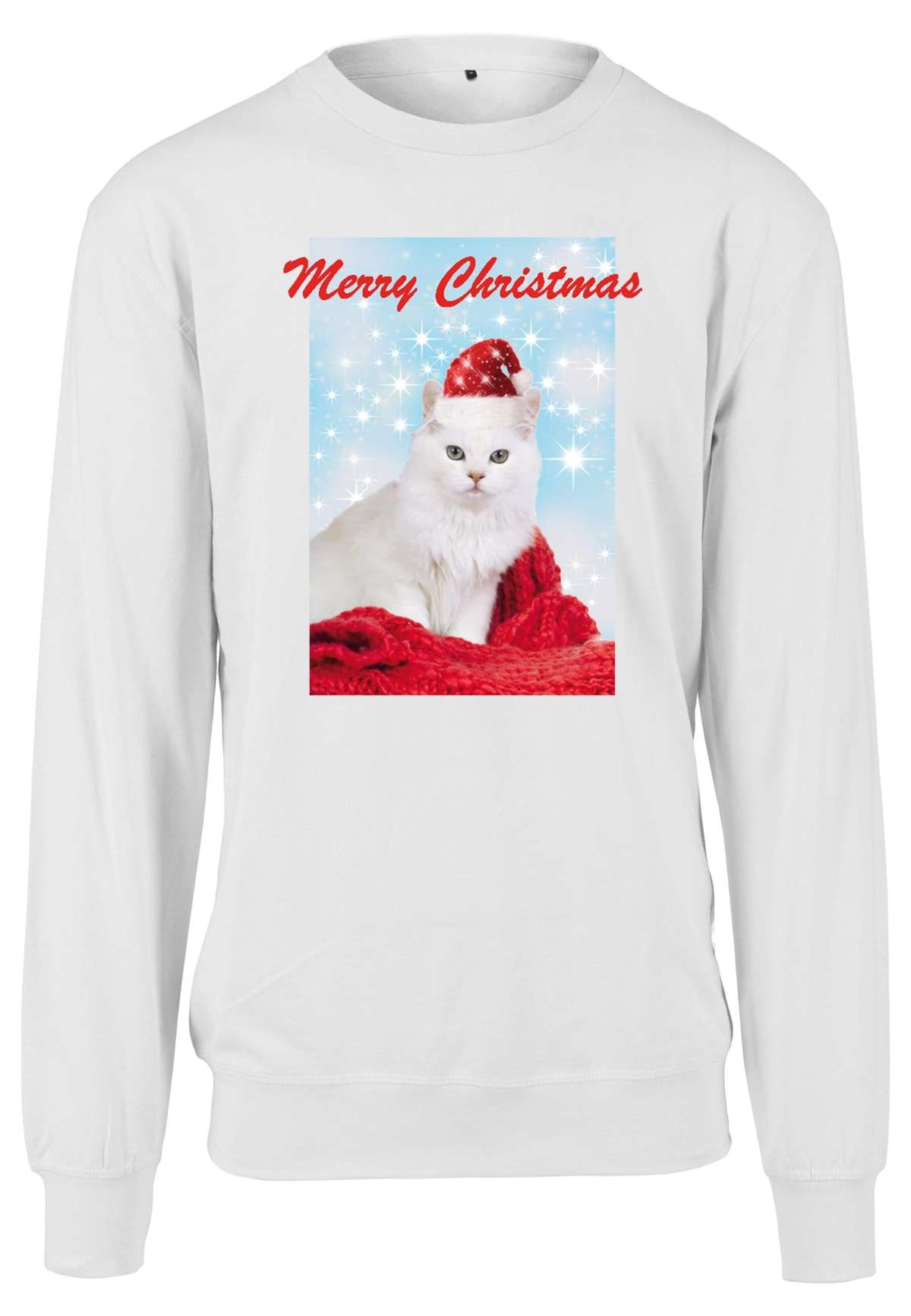 Свитера Damen Ladies Merry Christmas Cat Crewneck