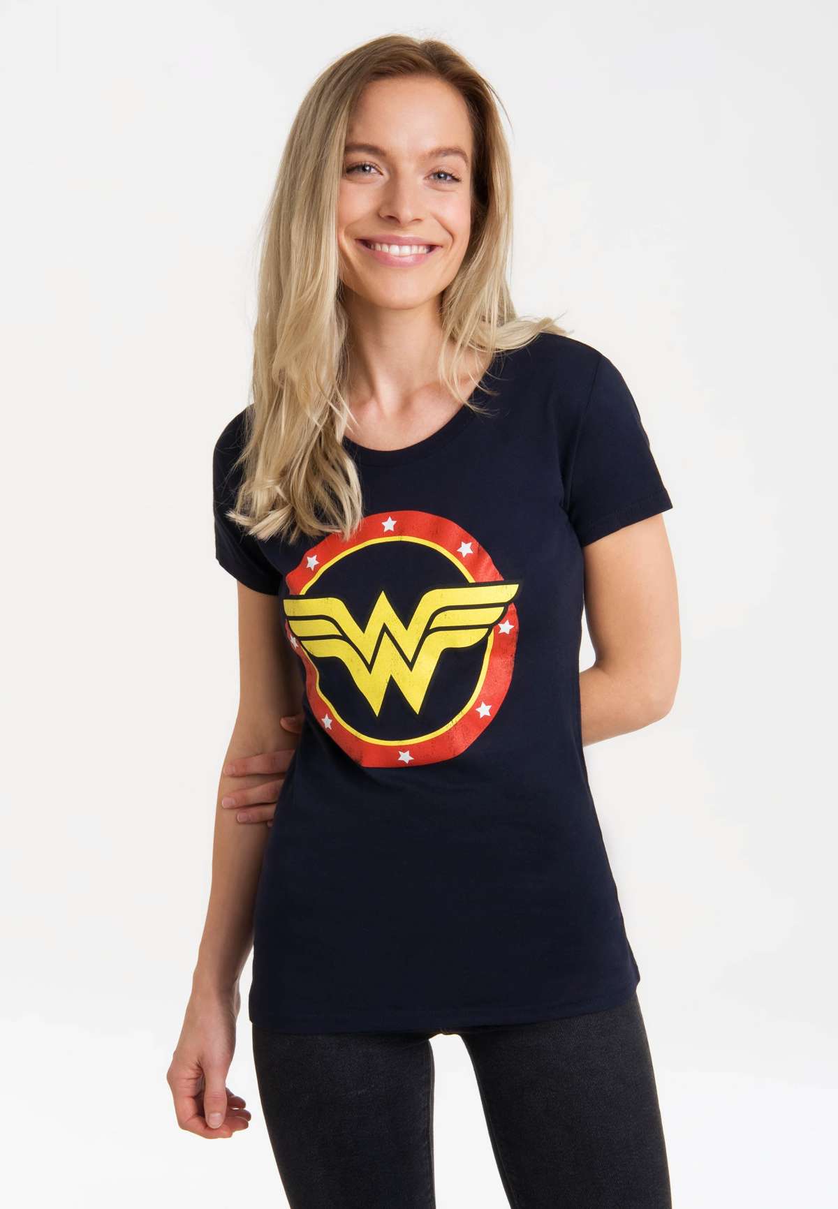 Футболка с лицензионным принтом Wonder Woman Circle Logo