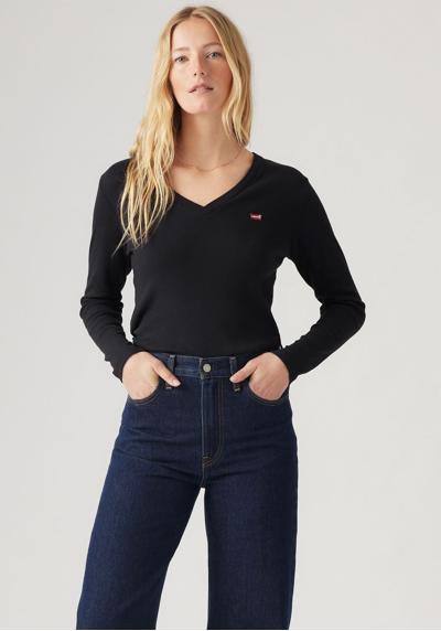 Рубашка с длинными рукавами и вышивкой логотипа ESSENTIAL HM LS VNECK