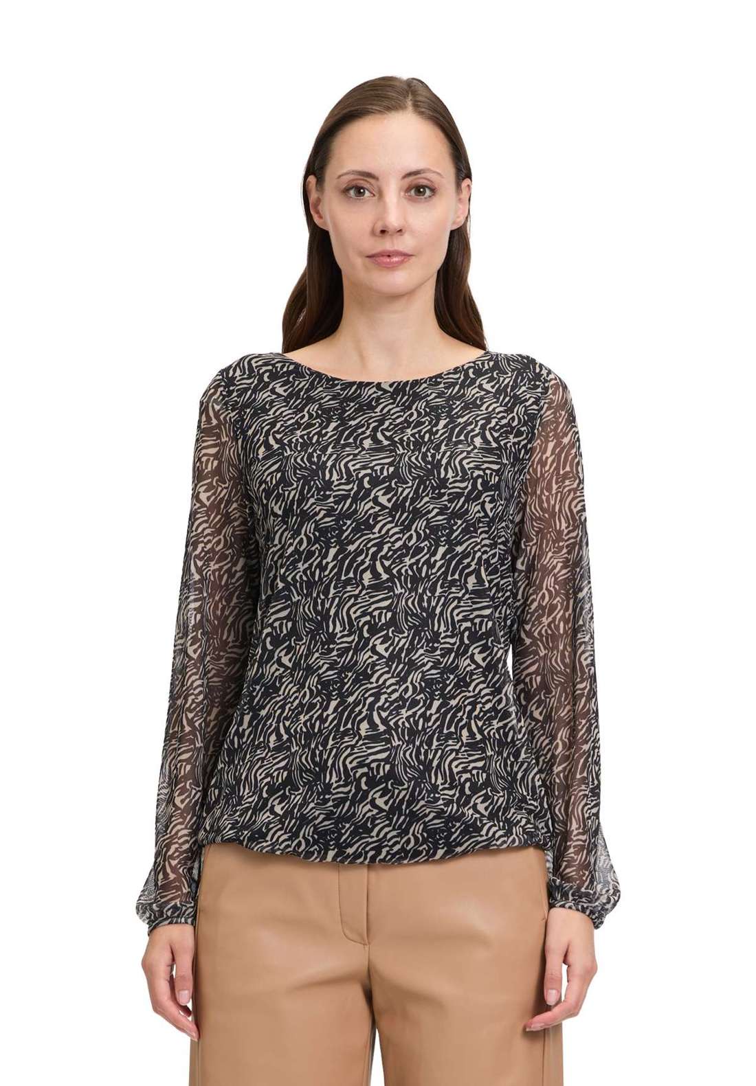 Рубашка с коротким рукавом Betty & Co Blusenshirt mit Raffung
