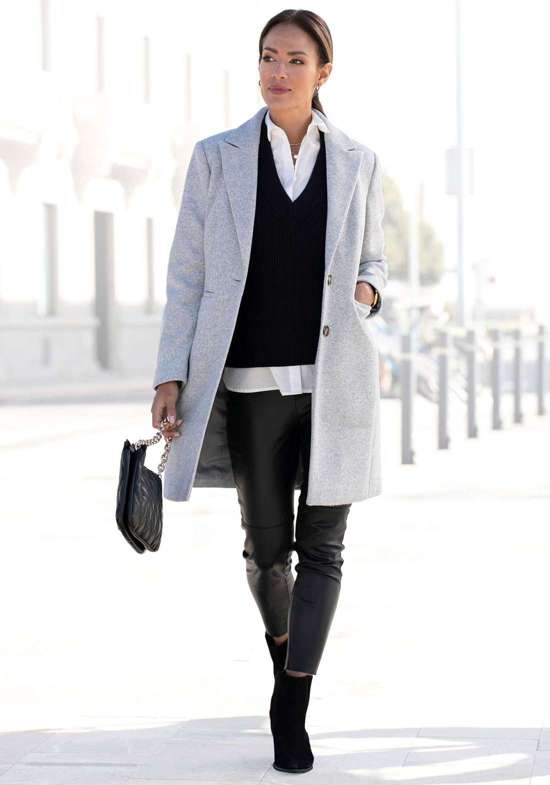 серый меланж