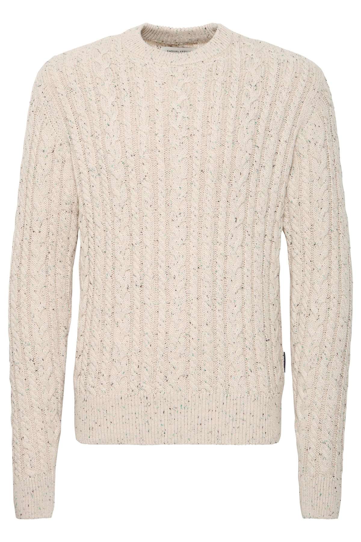 Вязаный свитер Strickpullover CFKARL cable crew neck knit with neps