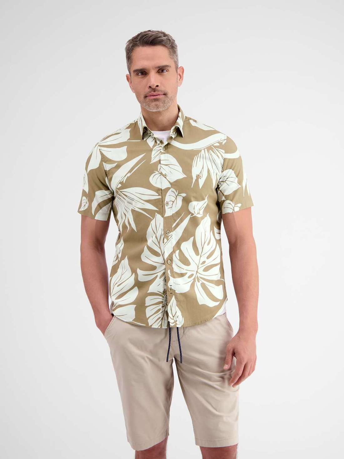 Рубашка с коротким рукавом LERROS Kurzarmhemd im Hawaiian-Style