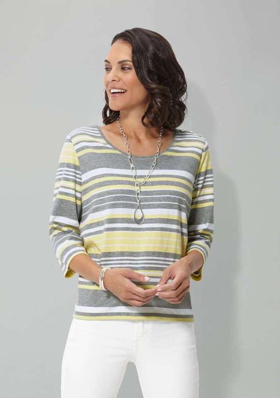 желтый лимон-серый-в полоску