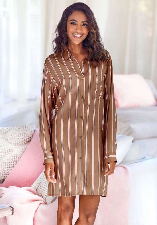 коричневый в полоску