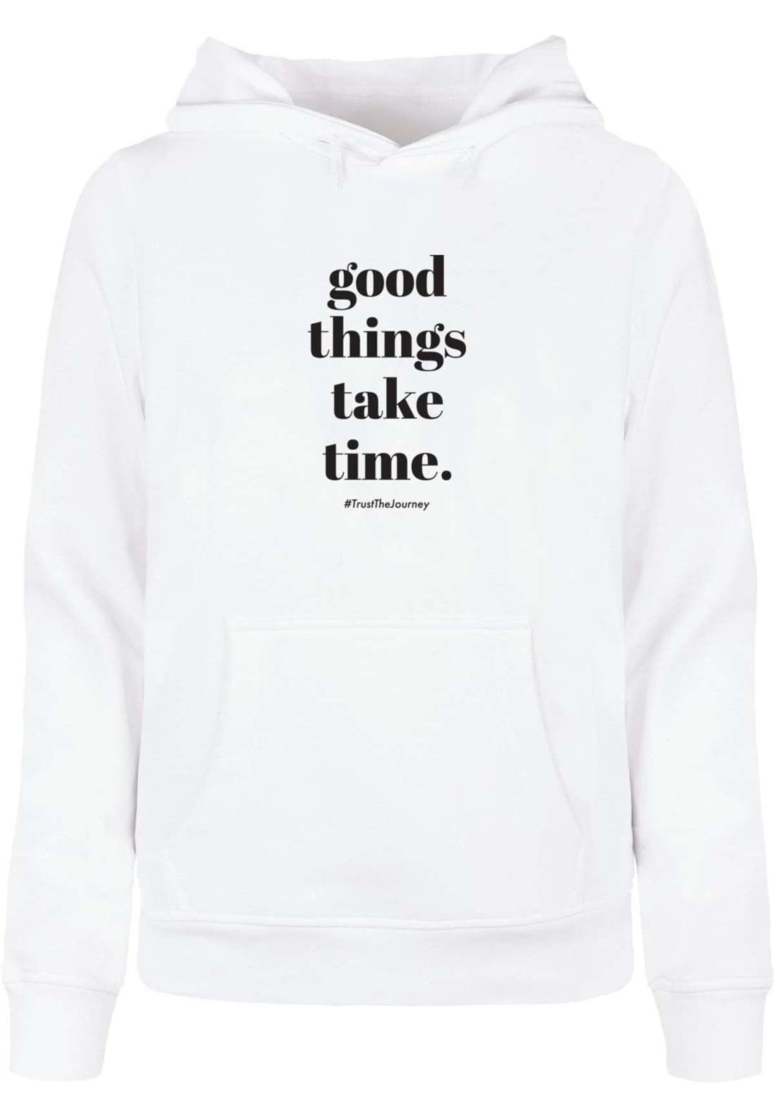 Толстовка с капюшоном Damen Ladies Good Things Take Time Basic Hoody