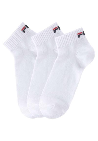 Короткие носки (3 пары) с вышивкой логотипа.