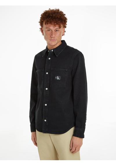 Джинсовая рубашка с нашивкой-логотипом REGULAR LINEAR SHIRT