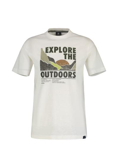 футболка»LERROS T-Shirt mit Outdoor-Brustprint«