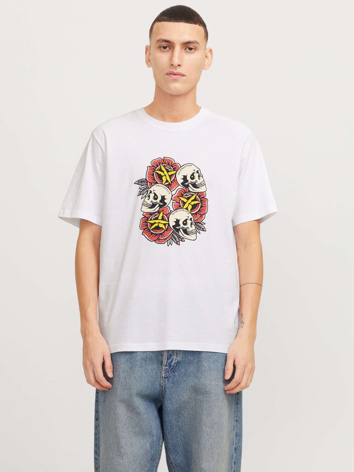 футболка JORANATOMY SKULL TEE SS CREW NECK LN