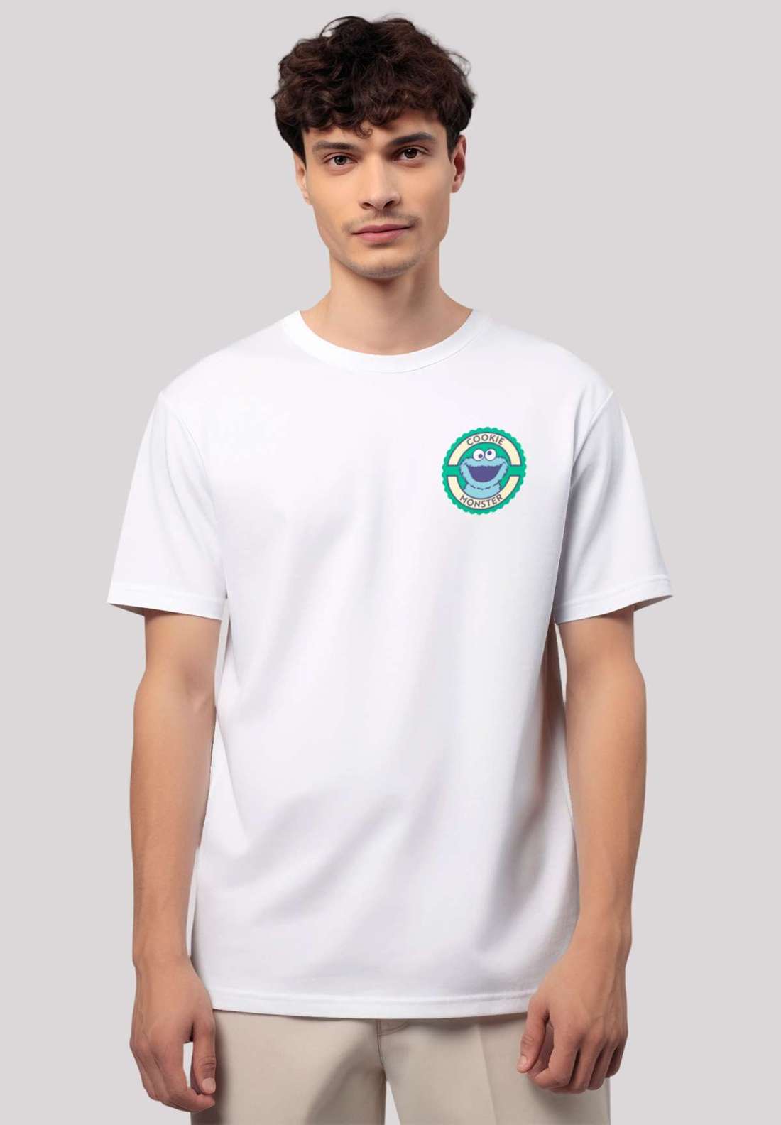 футболка Sesamstraße Cookie Monster Sticker