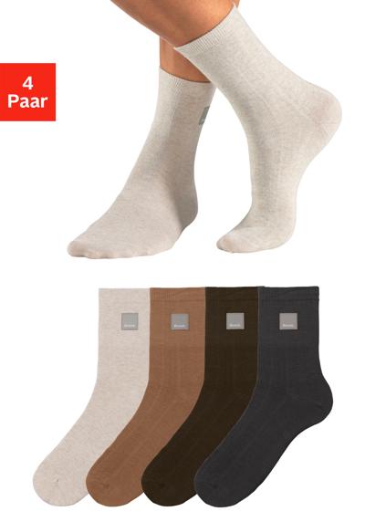 1x braun meliert, 1x khaki grün, 1x beige, 1x hell