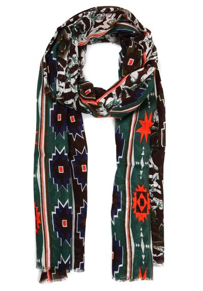 Модный шарф (1 шт.) с великолепными цветовыми узорами и формами.
