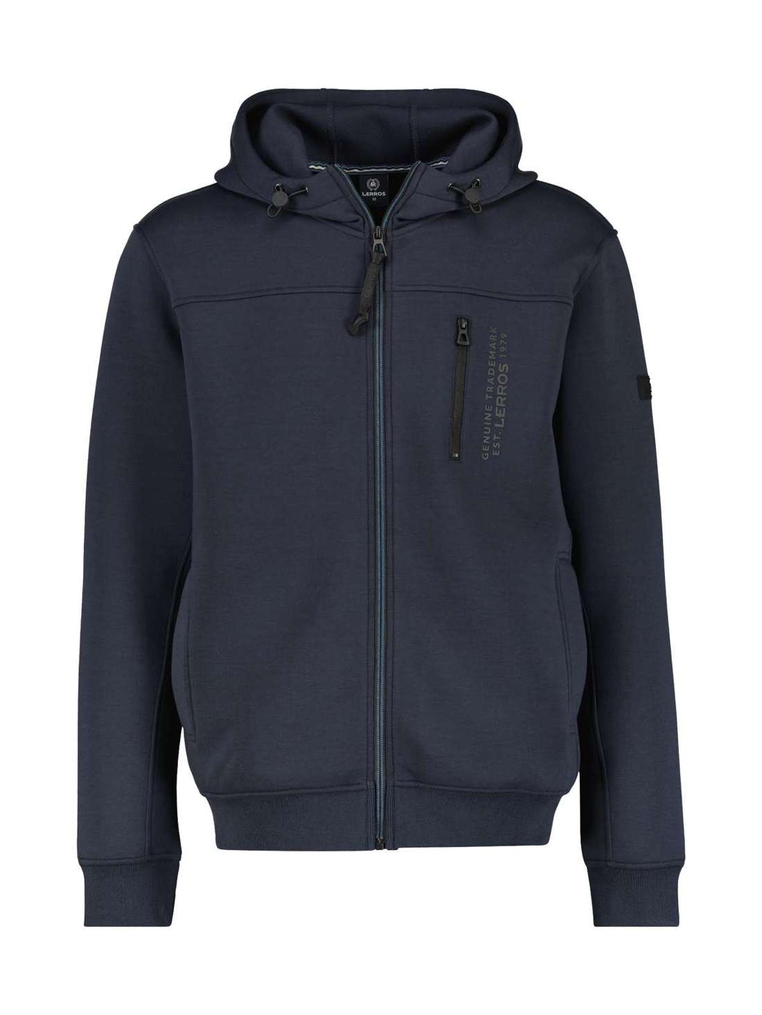 Толстовка LERROS Lässige Sweatjacke mit Kapuze