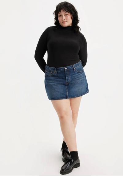 Джинсовая юбка с потертыми краями и разрушенными деталями PLUS NEW ICON SKIRT