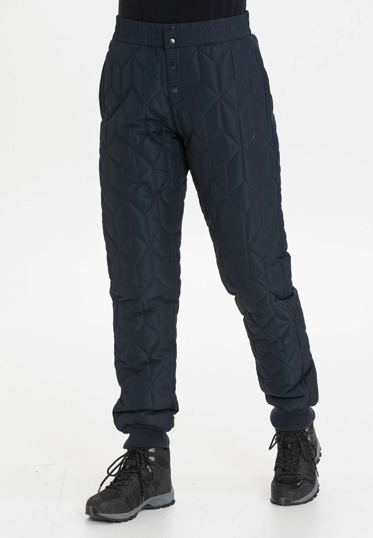 Тканевые брюки, (0 шт.), модного стеганого дизайна.