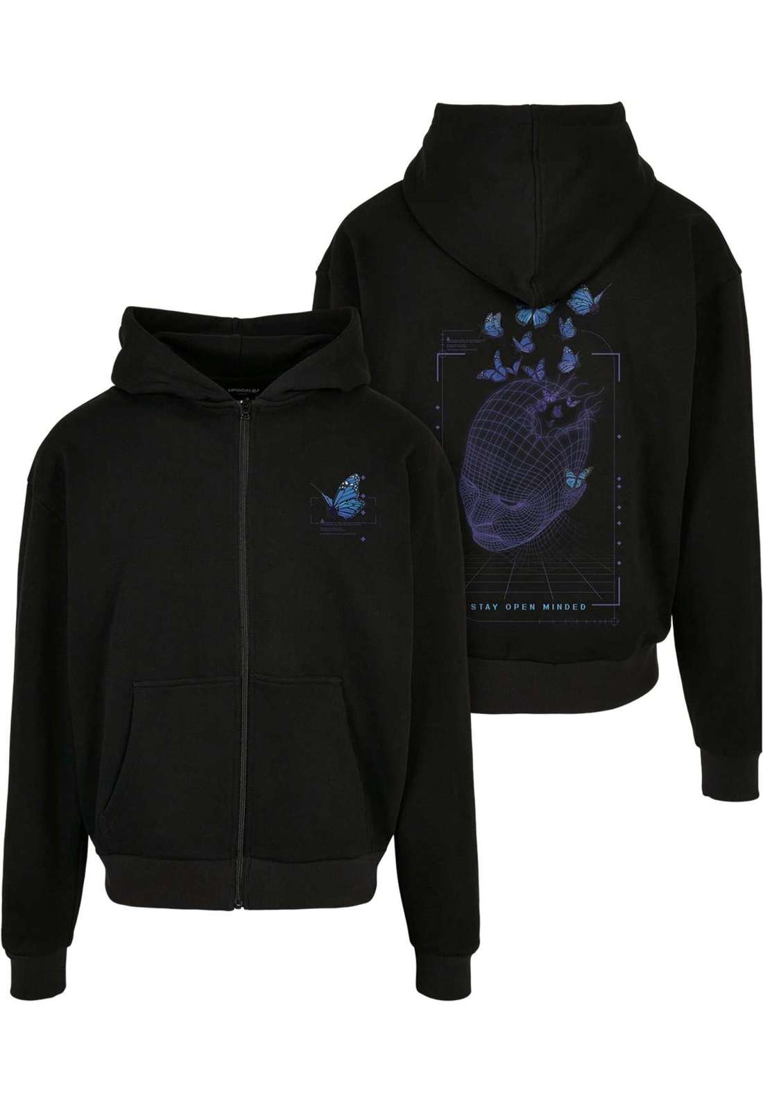 Толстовка Herren Grid Head Butterfly Oversize Hoody