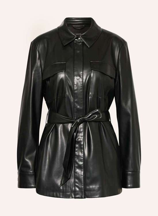 Блейзер из искусственной кожи