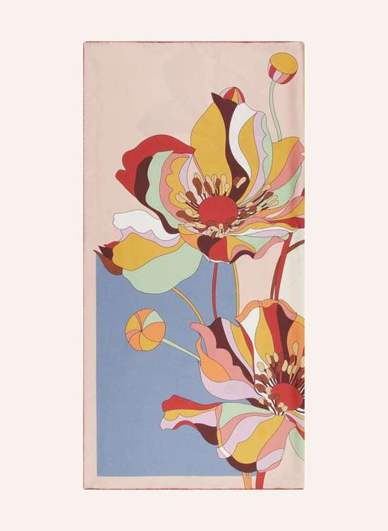 кремовый/розовый/темно-красный