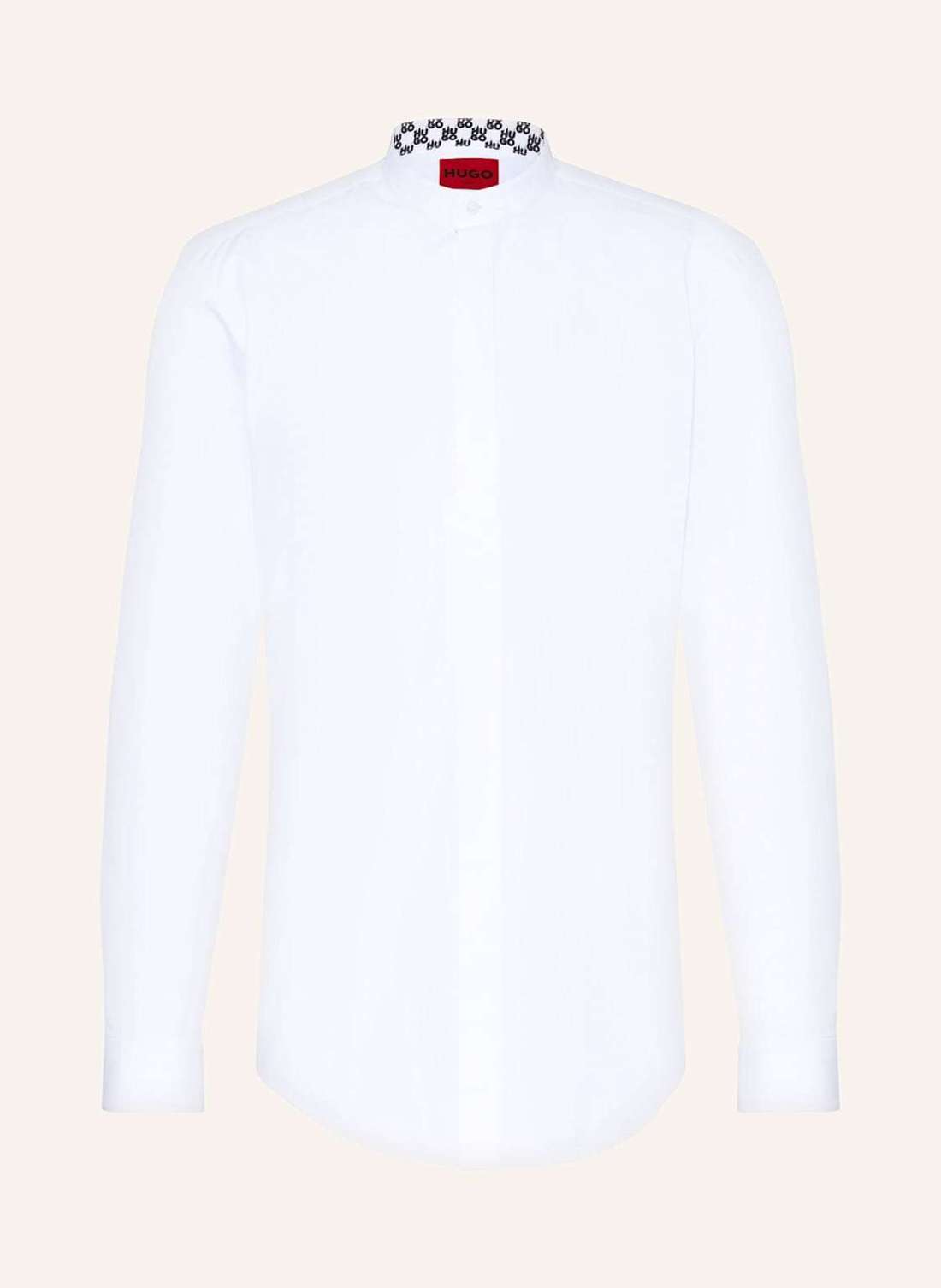 Рубашка приталенного кроя с воротником стойкой KALEB