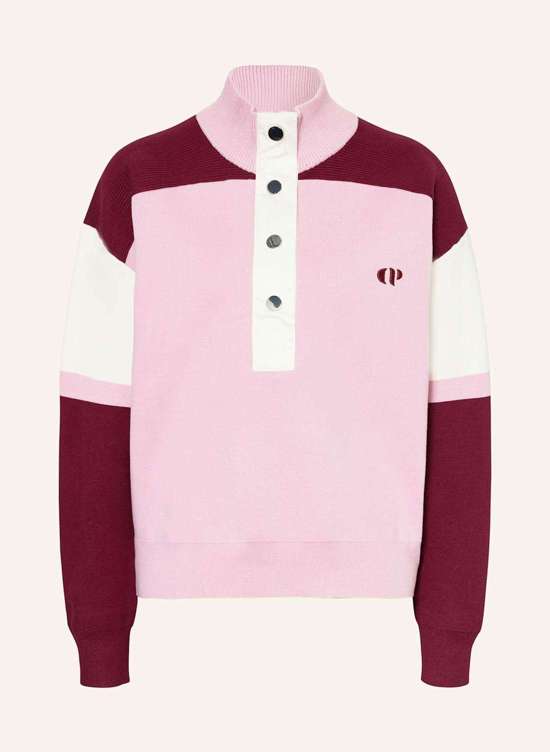 светло-розовый/темно-красный/белый