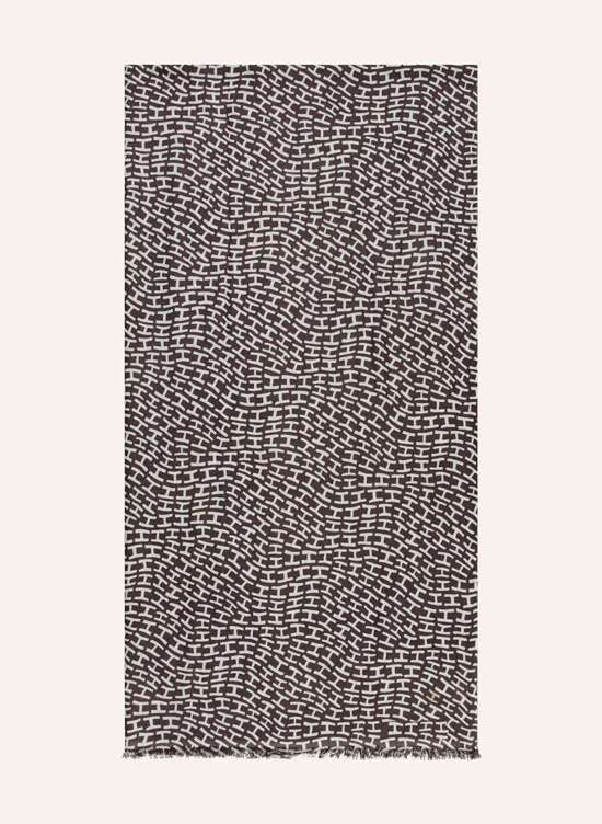 темно-коричневый/белый