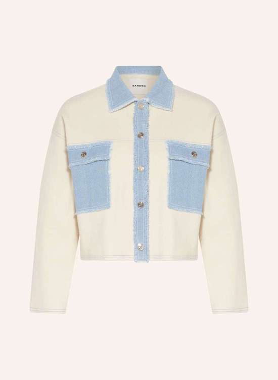 Куртка из смеси материалов.