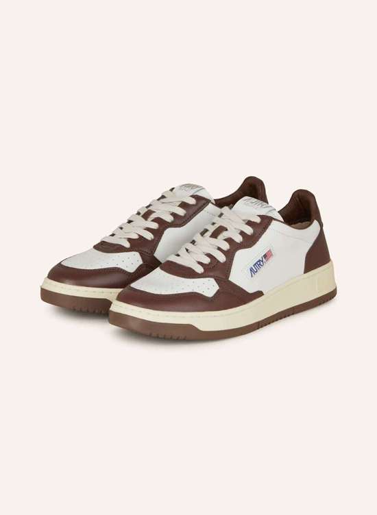 темно-коричневый/белый