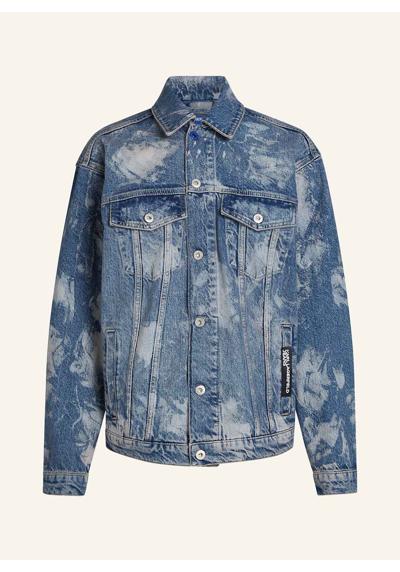 Куртка из беленного денима случайного кроя GEBLEICHTE JEANSJACKE IN LASSIGER PASSFORM