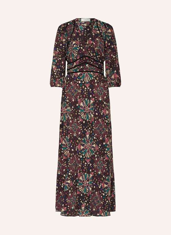 темно-коричневый/розовый/лиловый