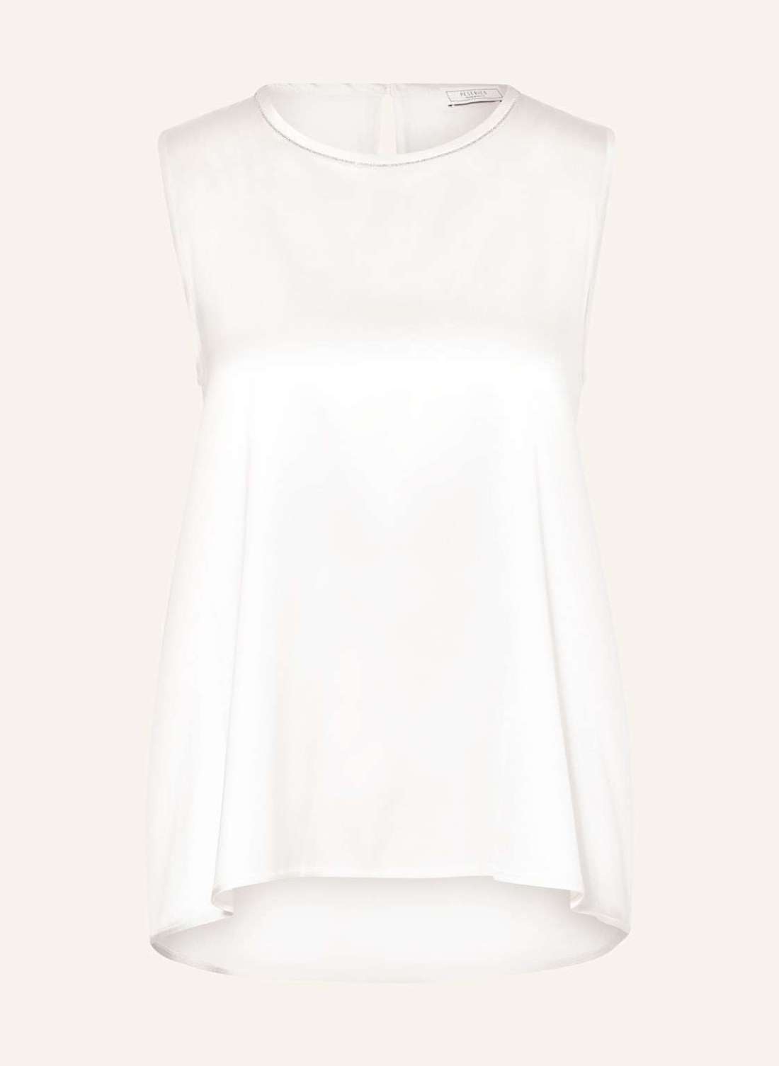 Топ из шелковой блузки с драгоценными камнями