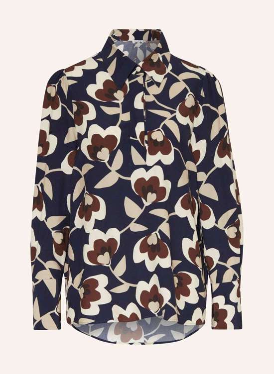 темно-синий/кремовый/коричневый