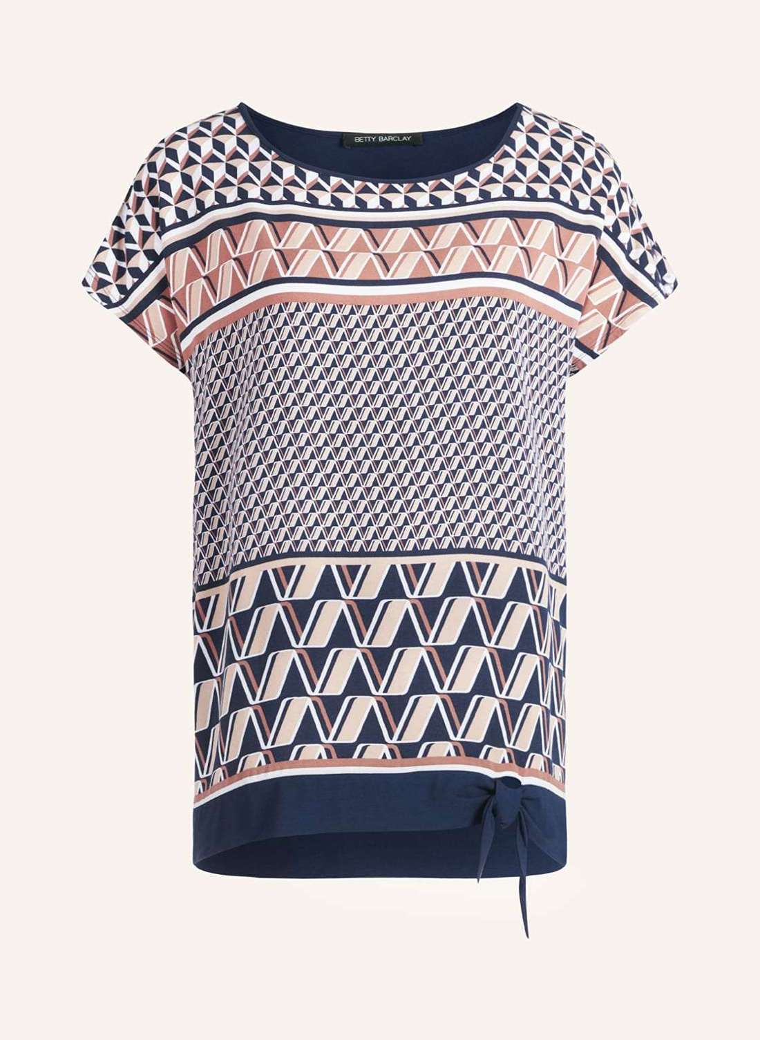 Блузка-рубашка из микса материалов