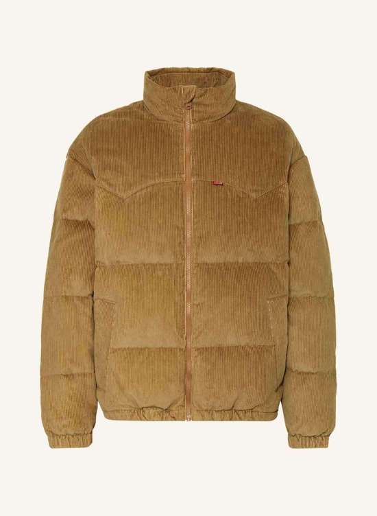 Вельветовый пуховик