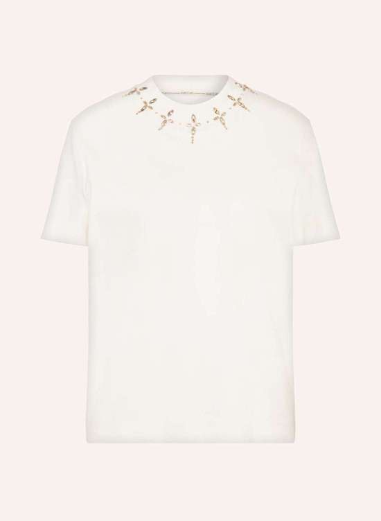 Футболка с драгоценными камнями