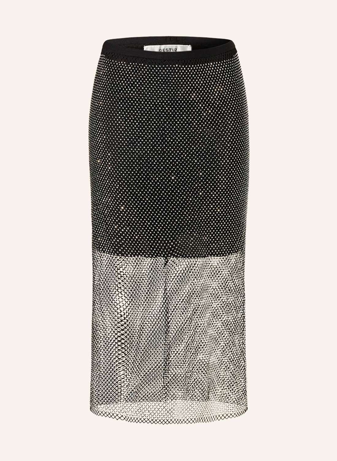 Юбка с драгоценными камнями YADEGZ