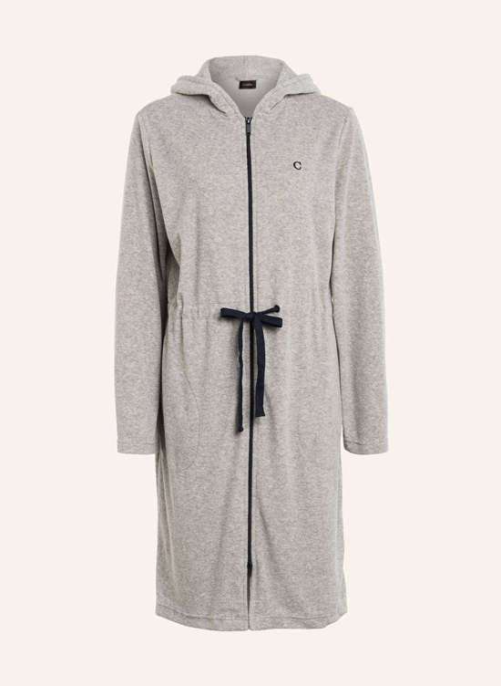 серый меланж/темно-синий