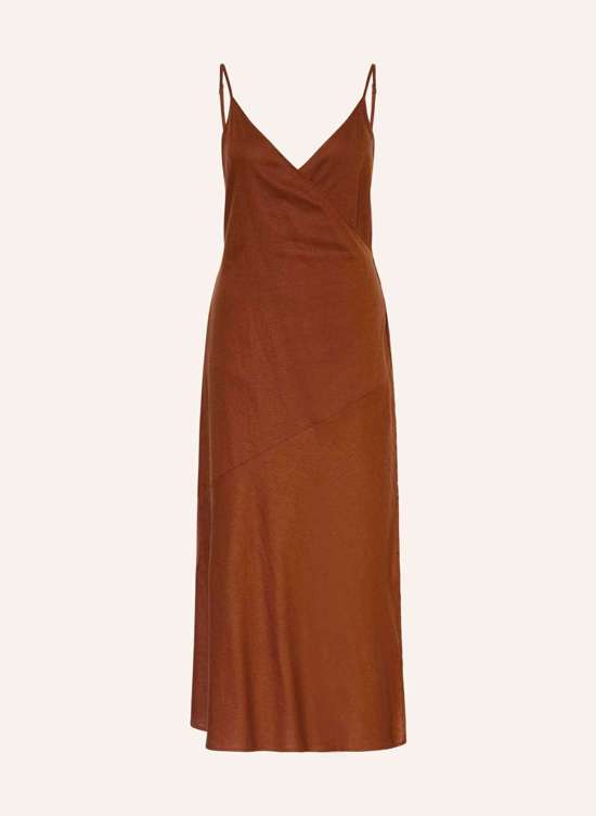 Платье с запахом из льна LEENAGZ