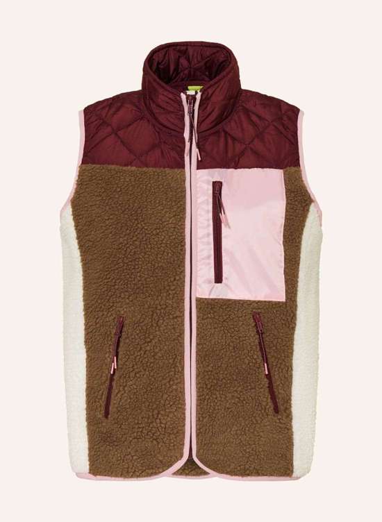 темно-красный/коричневый/кремовый