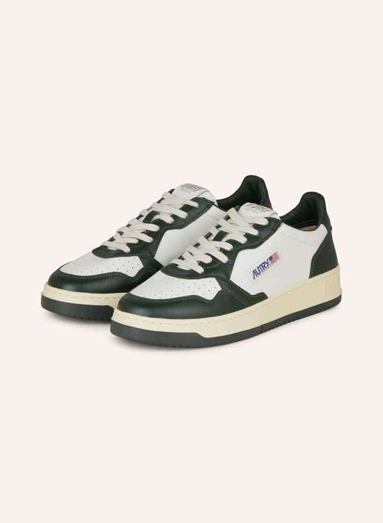 темно-зеленый/белый